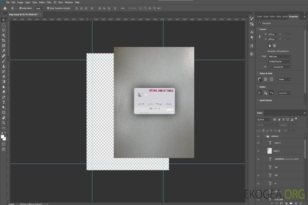 Tuvalu National Bank of Tuvalu carte de débit visa photolook , avant template Tuvalu National Bank of Tuvalu carte de débit visa photolook , avant template